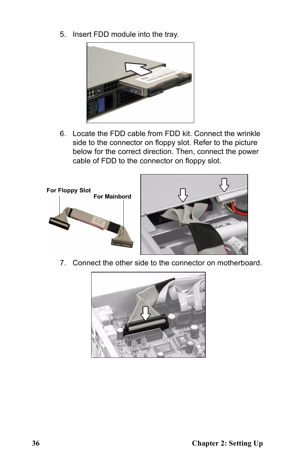 Insert fdd module into the tray | Tyan Computer Transport GT24 B2881 User Manual | Page 44 / 82