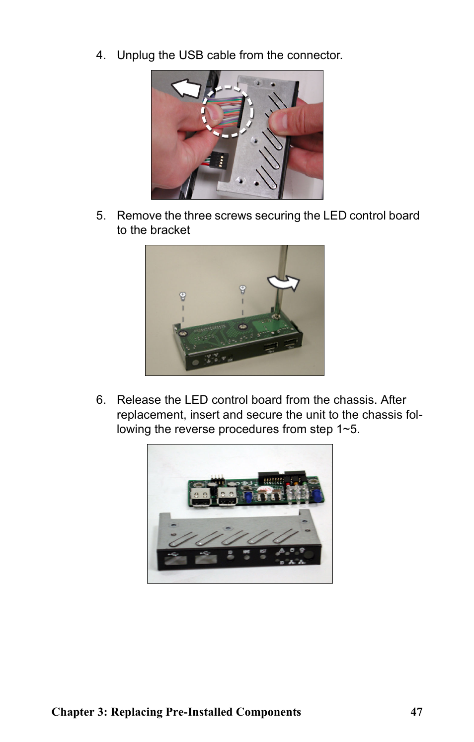 Unplug the usb cable from the connector | Tyan Computer Transport GT24 B2881 User Manual | Page 55 / 82