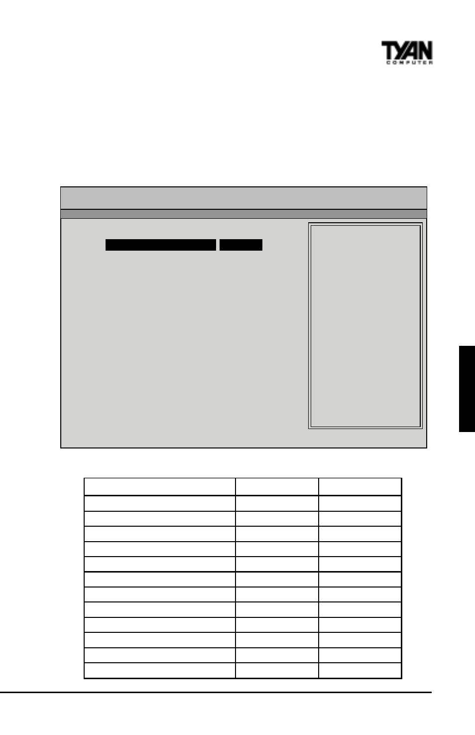 3 chipset setup, Advanced chipset setup default settings chart, Bios | Tyan Computer InterServe 90 User Manual | Page 51 / 85