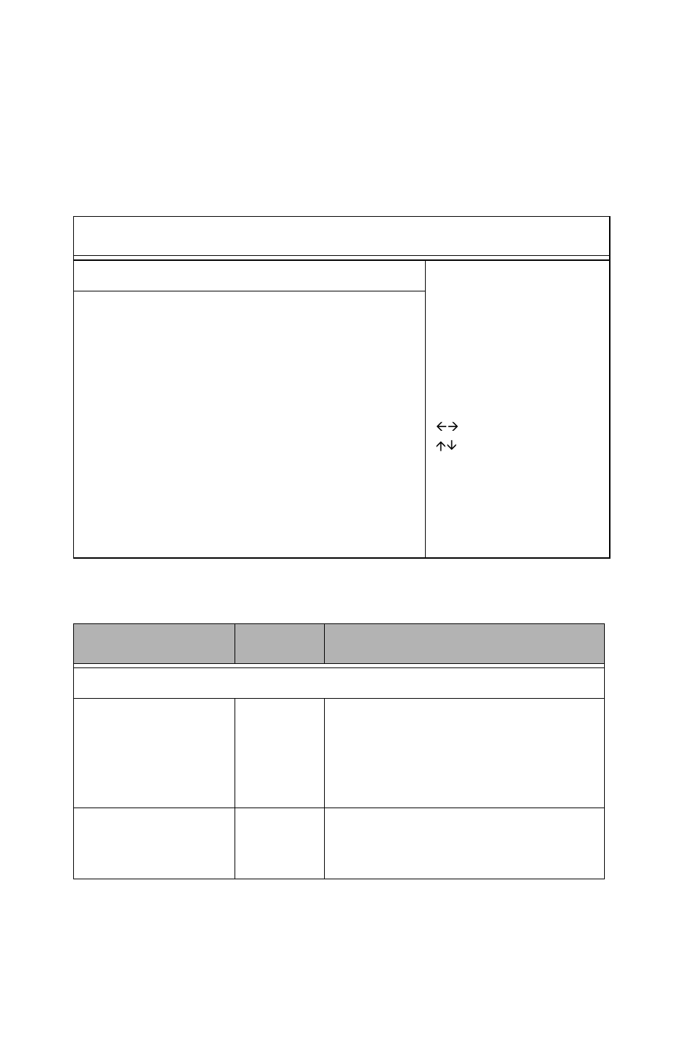 Northbridge chipset configuration menu, Northbridge chipset configuration submenu | Tyan Computer Transport GX21 B2735 User Manual | Page 107 / 116