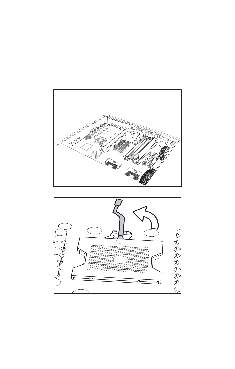 2 installing cpus, Lift the cpu locking lever as shown below | Tyan Computer Transport GX21 B2735 User Manual | Page 26 / 116