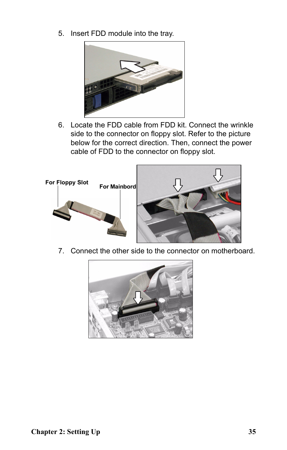 Insert fdd module into the tray | Tyan Computer Transport GT24 B2891 User Manual | Page 43 / 82