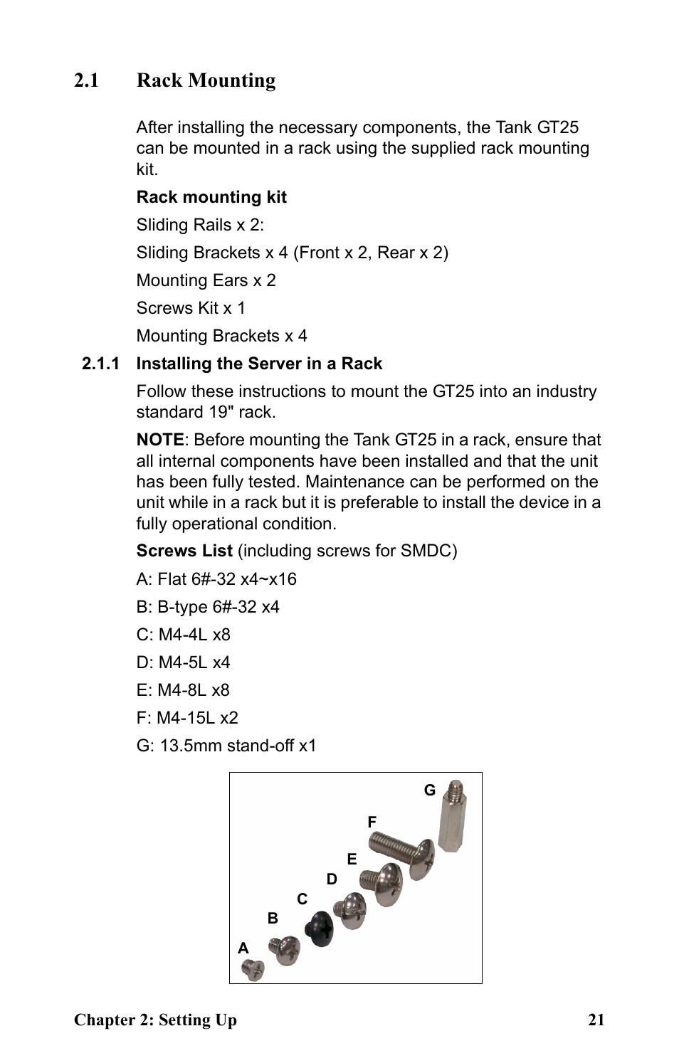 1 rack mounting | Tyan Computer Tank GT25 B5381 User Manual | Page 29 / 84