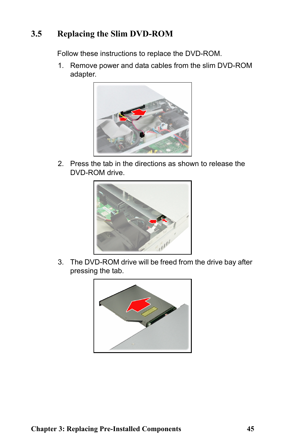 5 replacing the slim dvd-rom | Tyan Computer Tank GT25 B5381 User Manual | Page 53 / 84