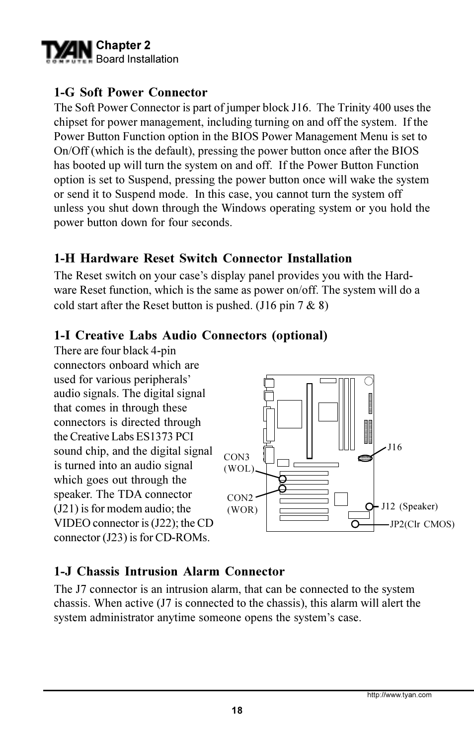 Tyan Computer S1854 User Manual | Page 18 / 80