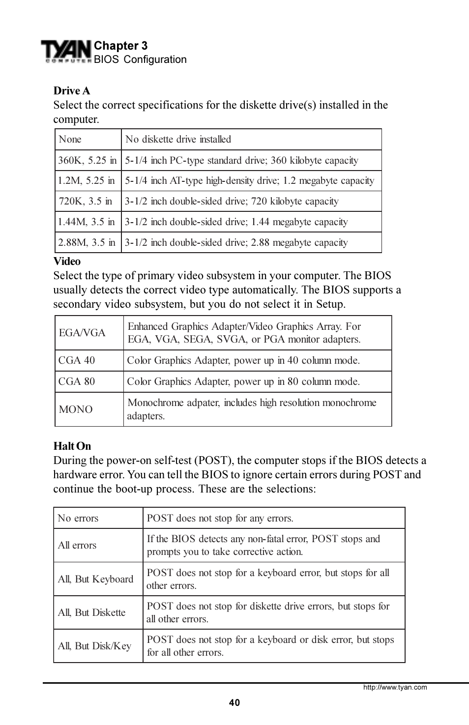 Tyan Computer S1854 User Manual | Page 40 / 80