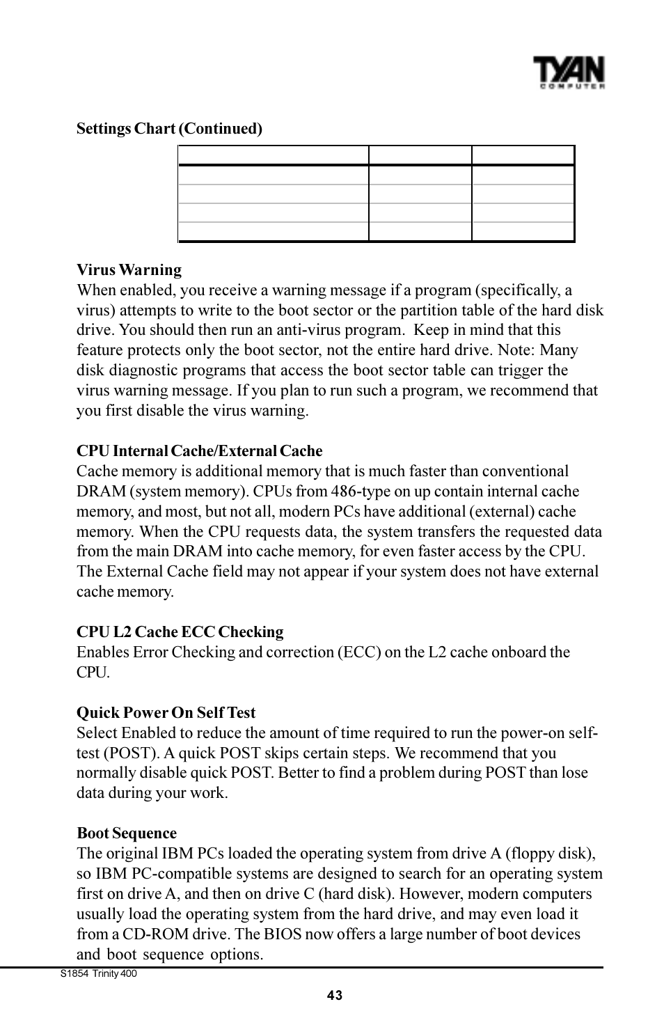 Tyan Computer S1854 User Manual | Page 43 / 80
