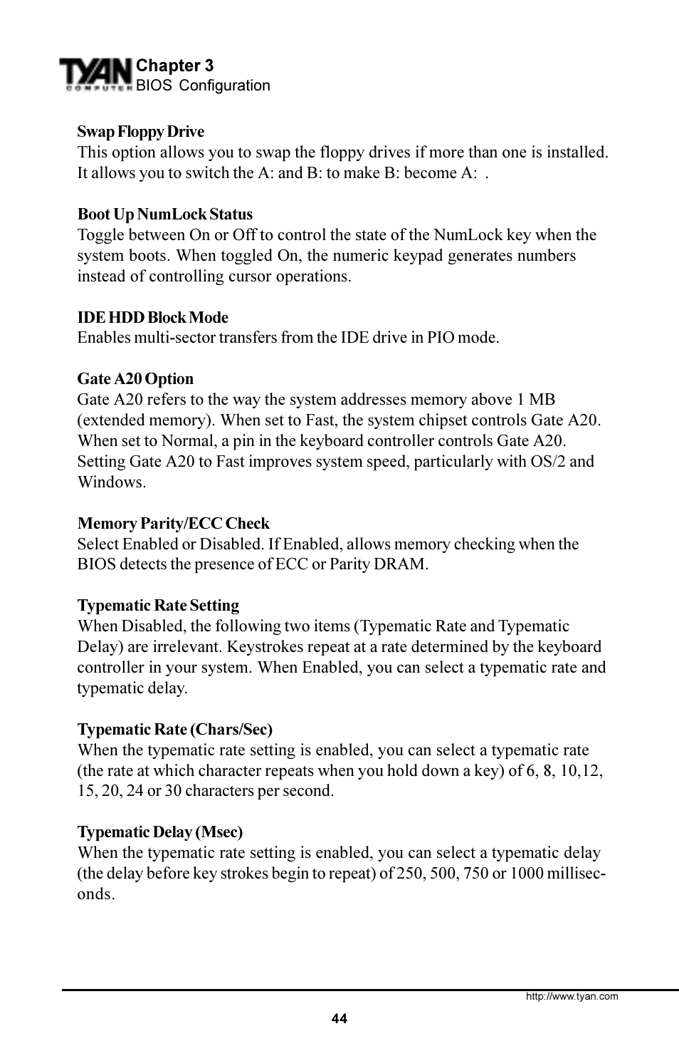 Tyan Computer S1854 User Manual | Page 44 / 80