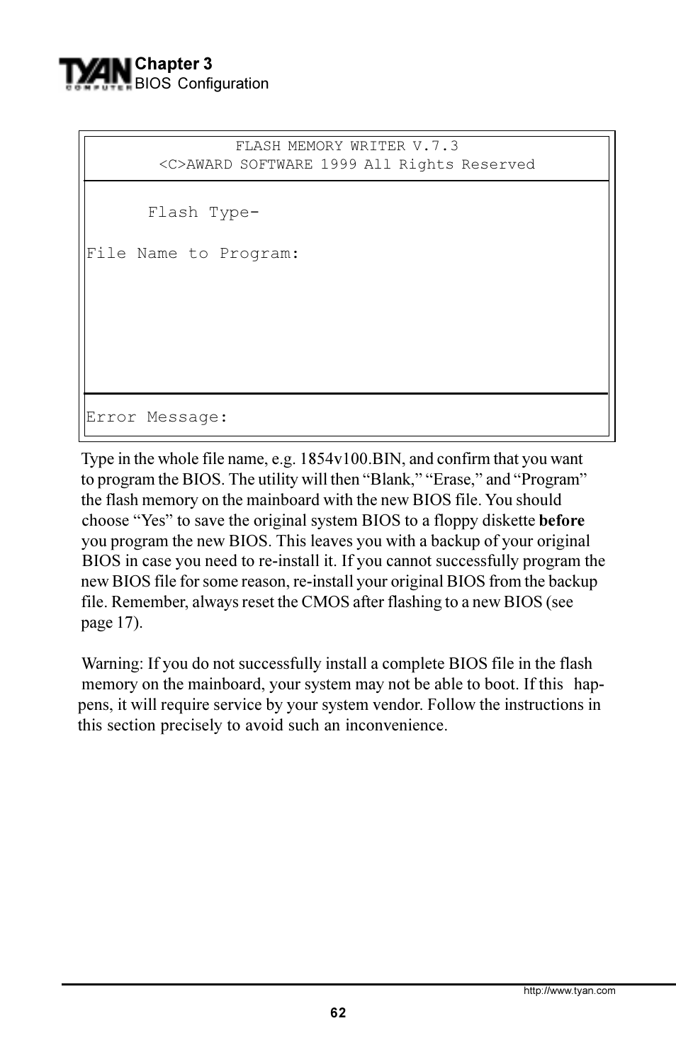 Tyan Computer S1854 User Manual | Page 62 / 80