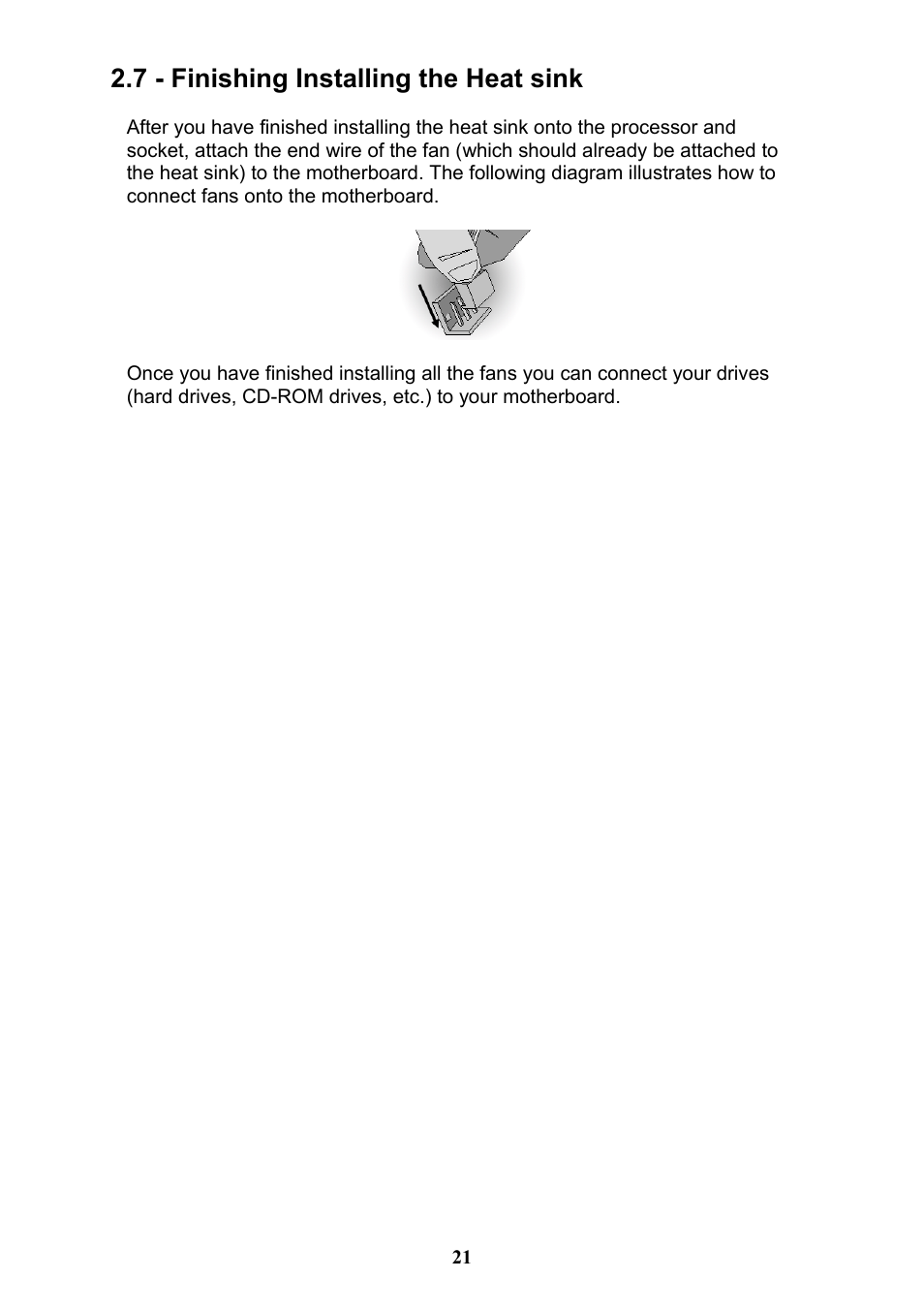 7 - finishing installing the heat sink | Tyan Computer THUNDER N3600QX User Manual | Page 21 / 100