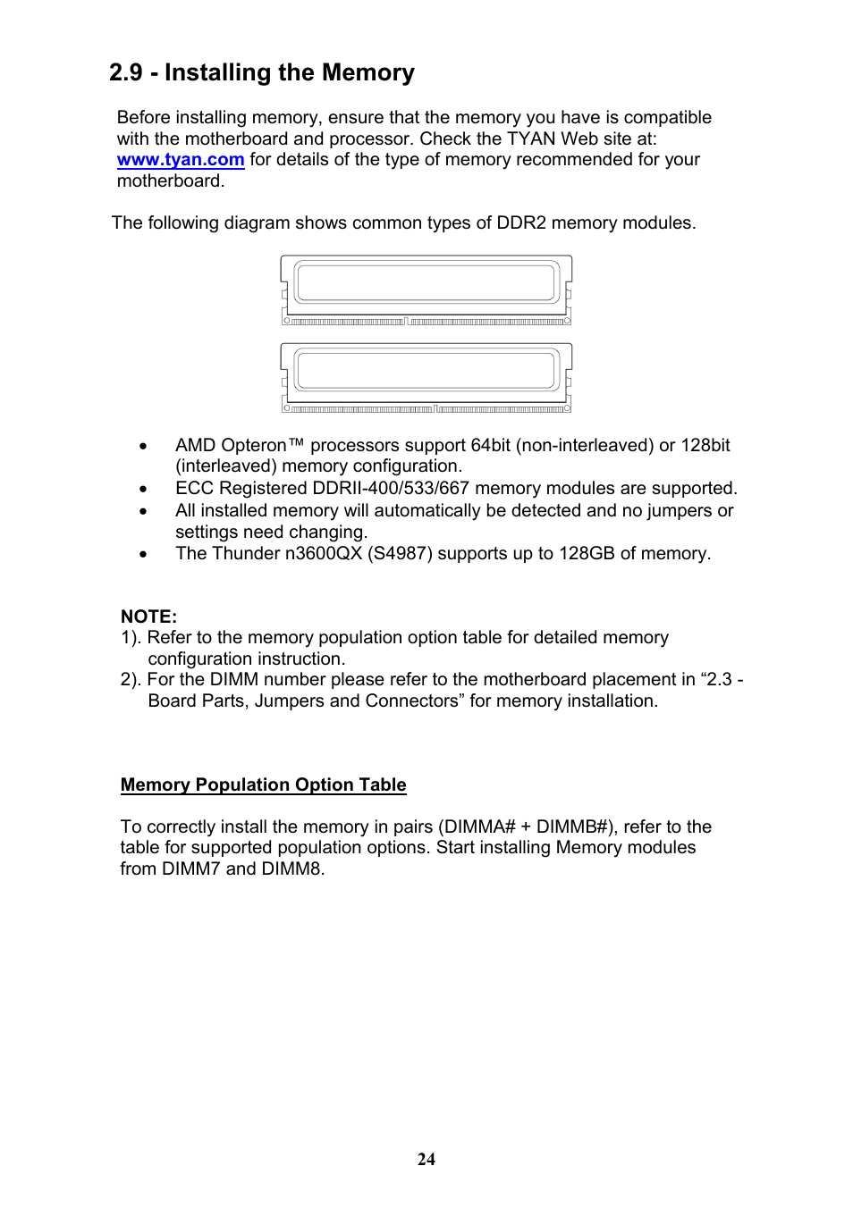Tyan Computer THUNDER N3600QX User Manual | Page 24 / 100