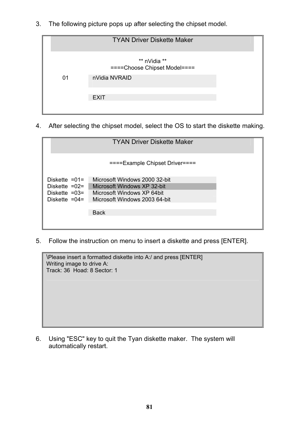 Tyan Computer THUNDER N3600QX User Manual | Page 81 / 100