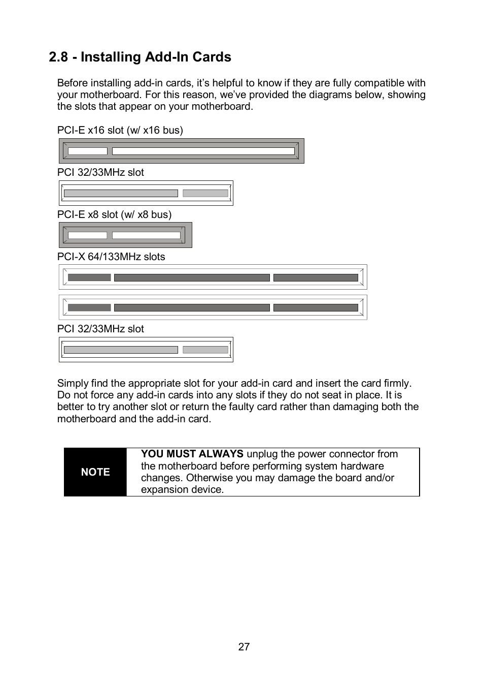 8 - installing add-in cards | Tyan Computer TEMPEST S5375 User Manual | Page 27 / 80