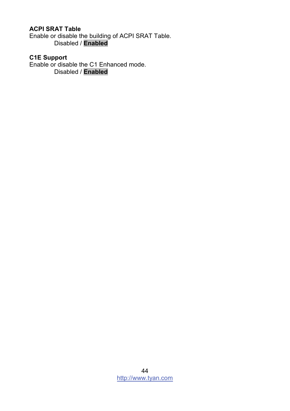 Tyan Computer MITAC S8236 User Manual | Page 44 / 96