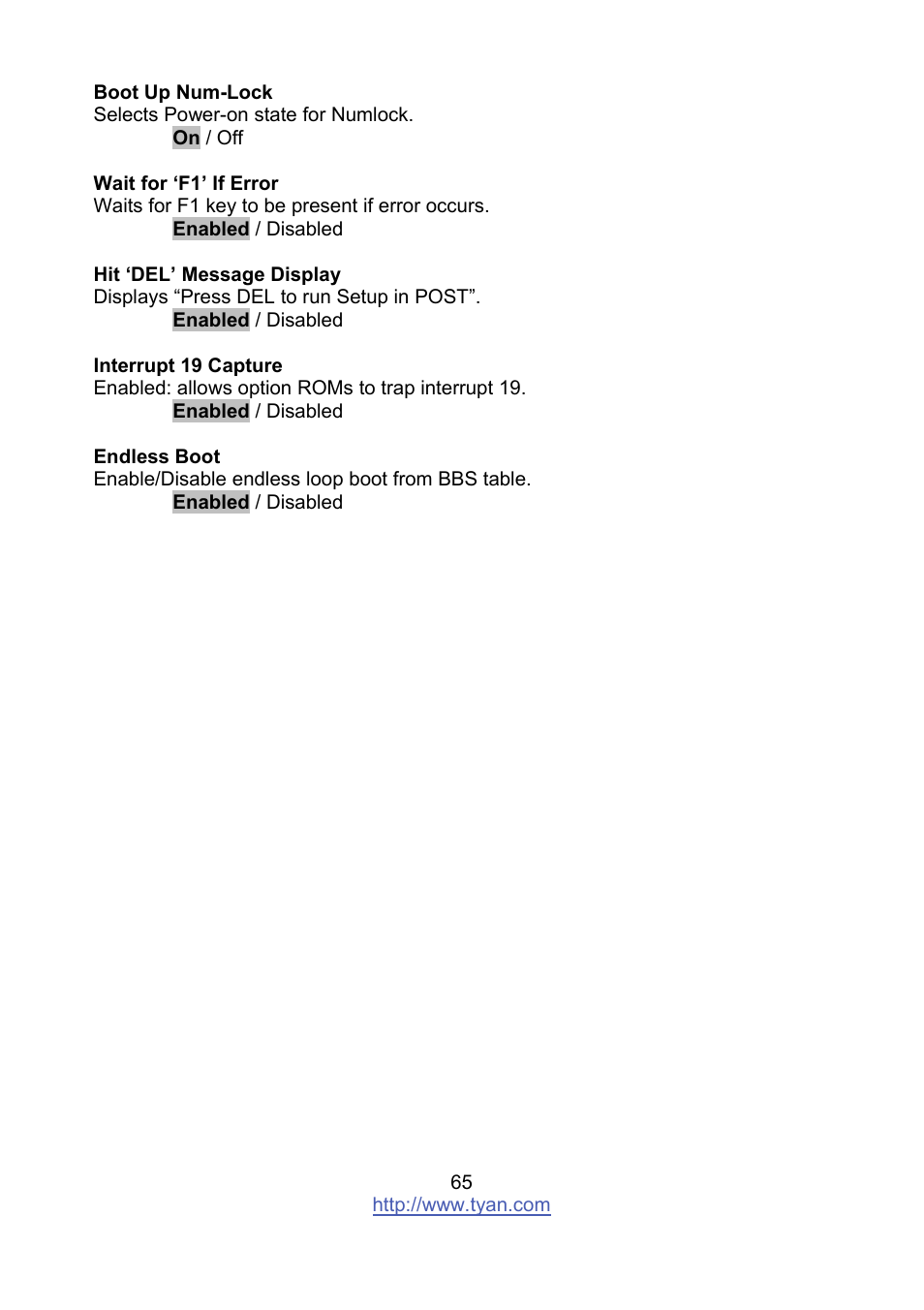 Tyan Computer MITAC S8236 User Manual | Page 65 / 96