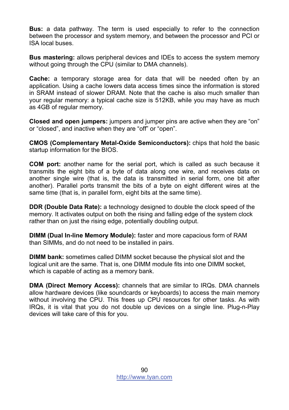 Tyan Computer MITAC S8236 User Manual | Page 90 / 96