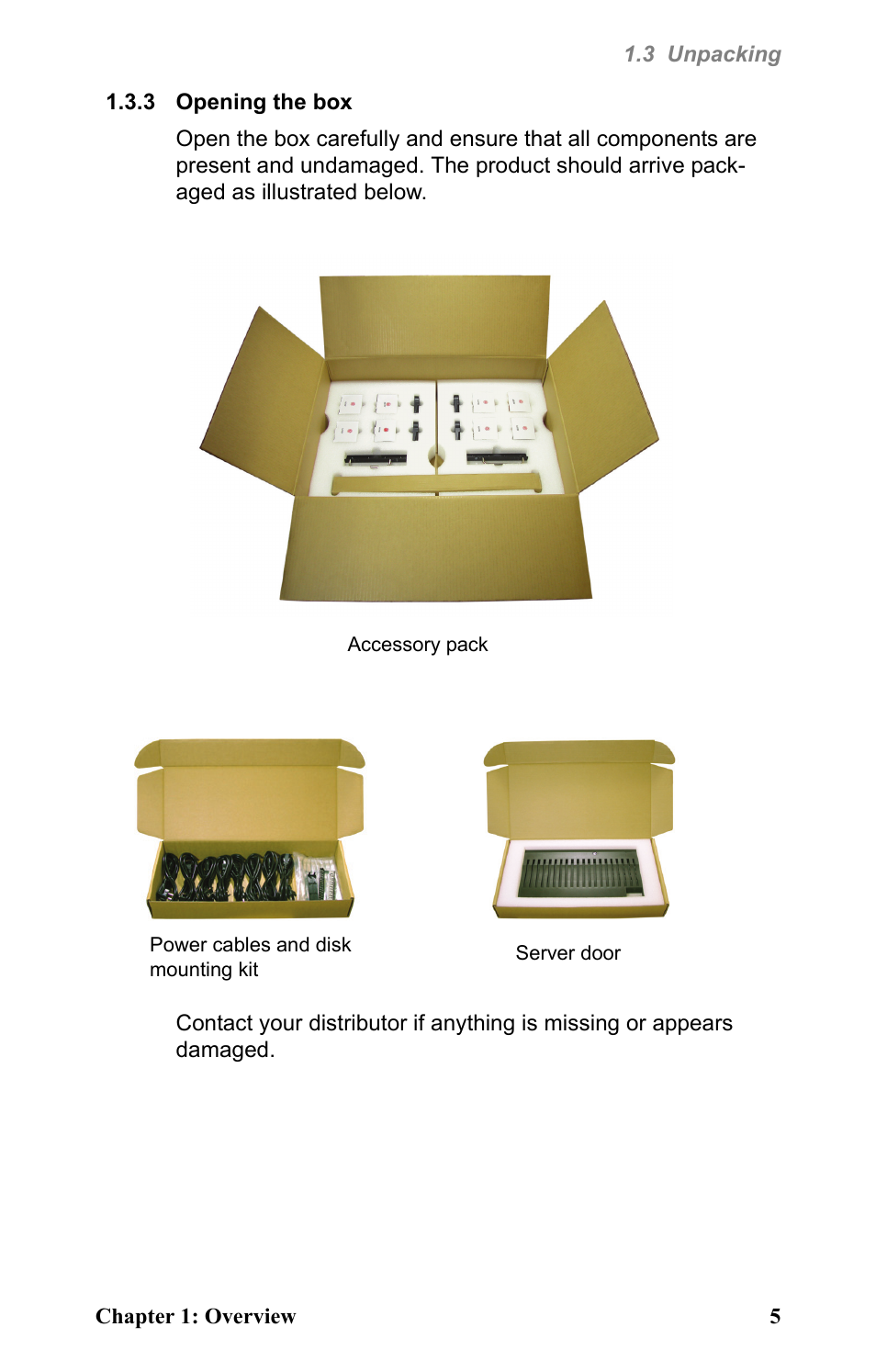 3 opening the box | Tyan Computer Barebone System B4881V50S4H User Manual | Page 13 / 56