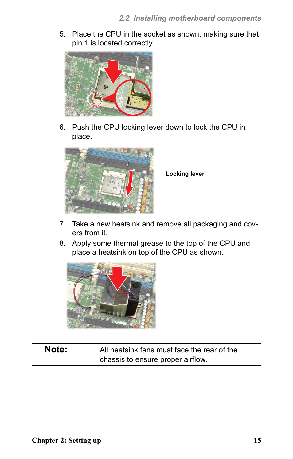Locking lever | Tyan Computer Barebone System B4881V50S4H User Manual | Page 23 / 56