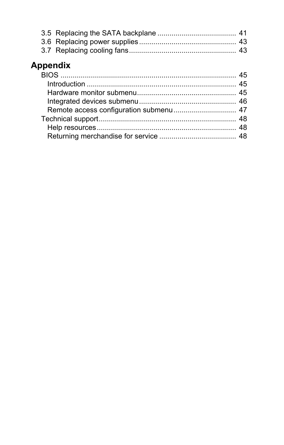 Appendix | Tyan Computer Barebone System B4881V50S4H User Manual | Page 8 / 56