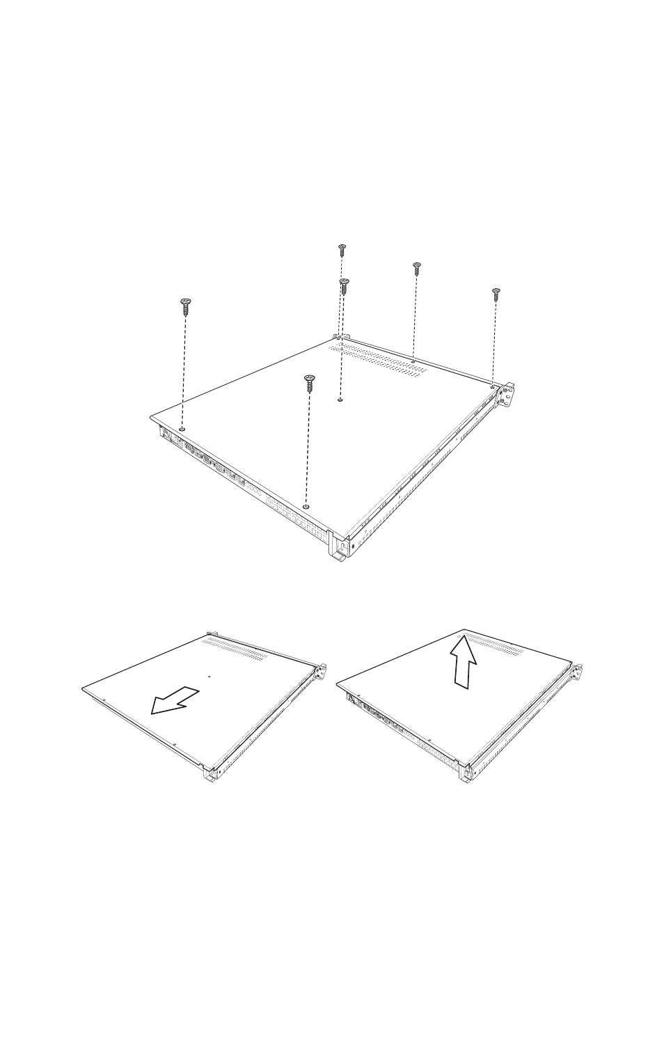 3 removing the cover, Remove the six screws securing the chassis cover, Removing the cover | Tyan Computer GX21 User Manual | Page 42 / 112