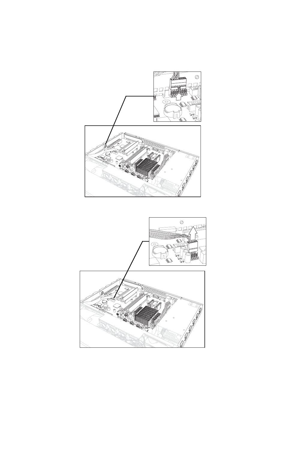 Disconnect the front panel switch/led connector, Disconnect the front panel usb connector | Tyan Computer GX21 User Manual | Page 45 / 112