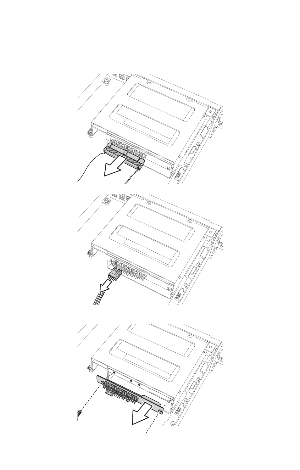 5 replacing the cd-rom/fdd, Remove the data cable from the slim cd-rom adapter, Replacing the cd-rom/fdd | Tyan Computer GX21 User Manual | Page 47 / 112