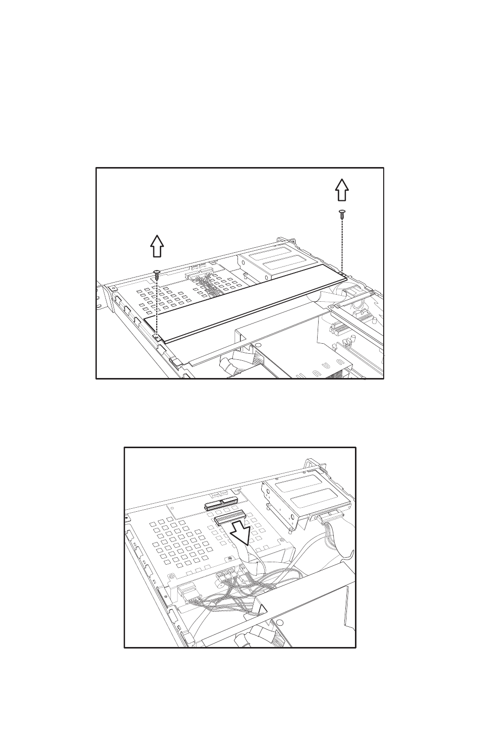 7 replacing the led control board, Lift the ribbon cable free from the chassis, Replacing the led control board | Tyan Computer GX21 User Manual | Page 51 / 112