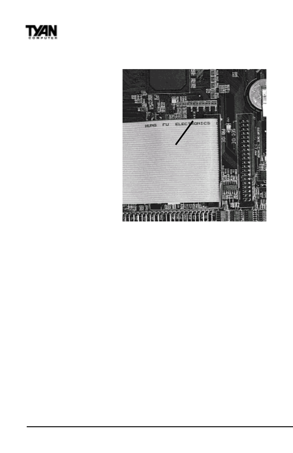 Connecting ide and floppy drives, Pin 1 | Tyan Computer Trinity ATX Motherboard Tyan S1598 User Manual | Page 22 / 72