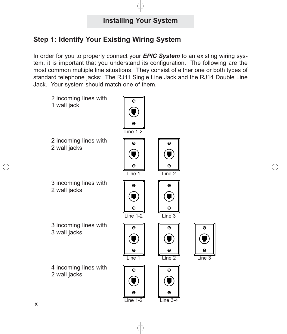 Step 1: identify your existing wiring system, Installing your system | TMC EPIC ET4300 User Manual | Page 10 / 91