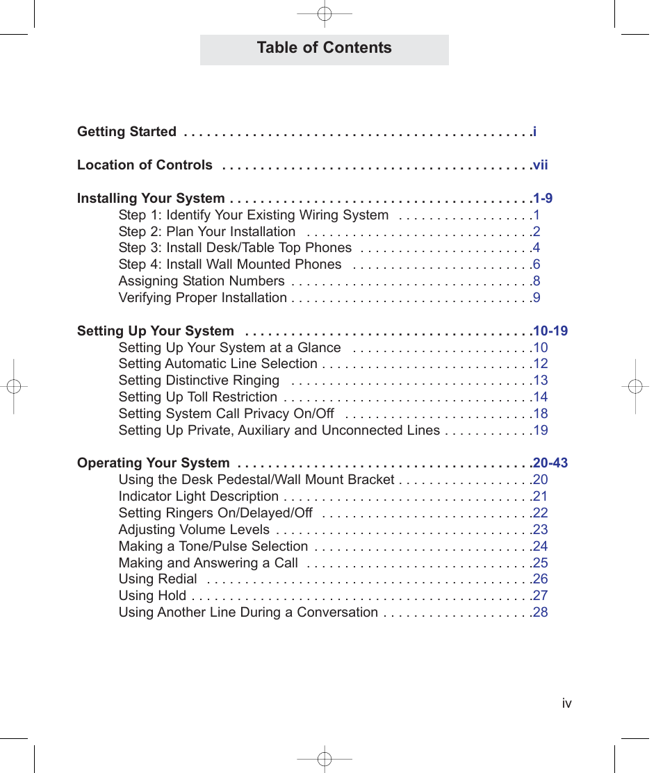 TMC EPIC ET4300 User Manual | Page 5 / 91