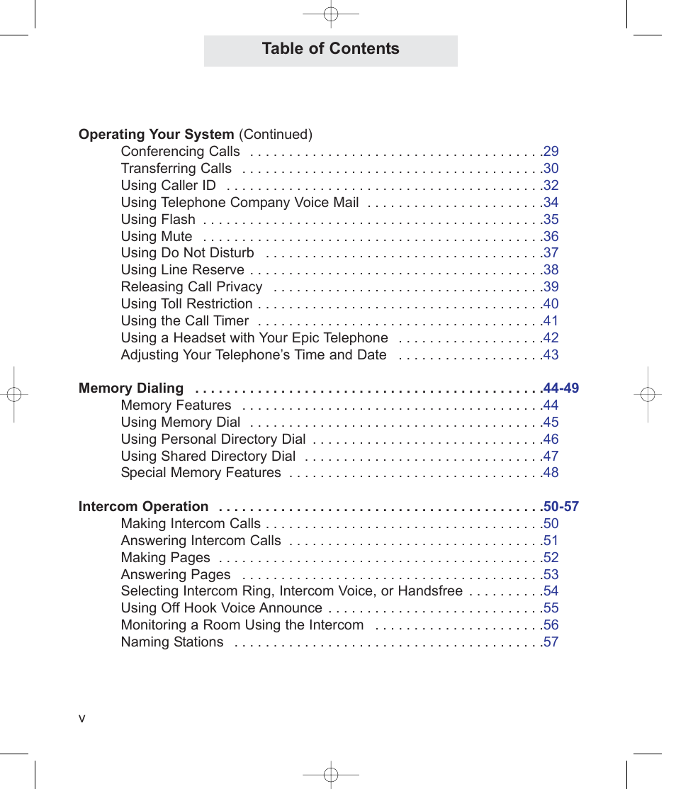TMC EPIC ET4300 User Manual | Page 6 / 91