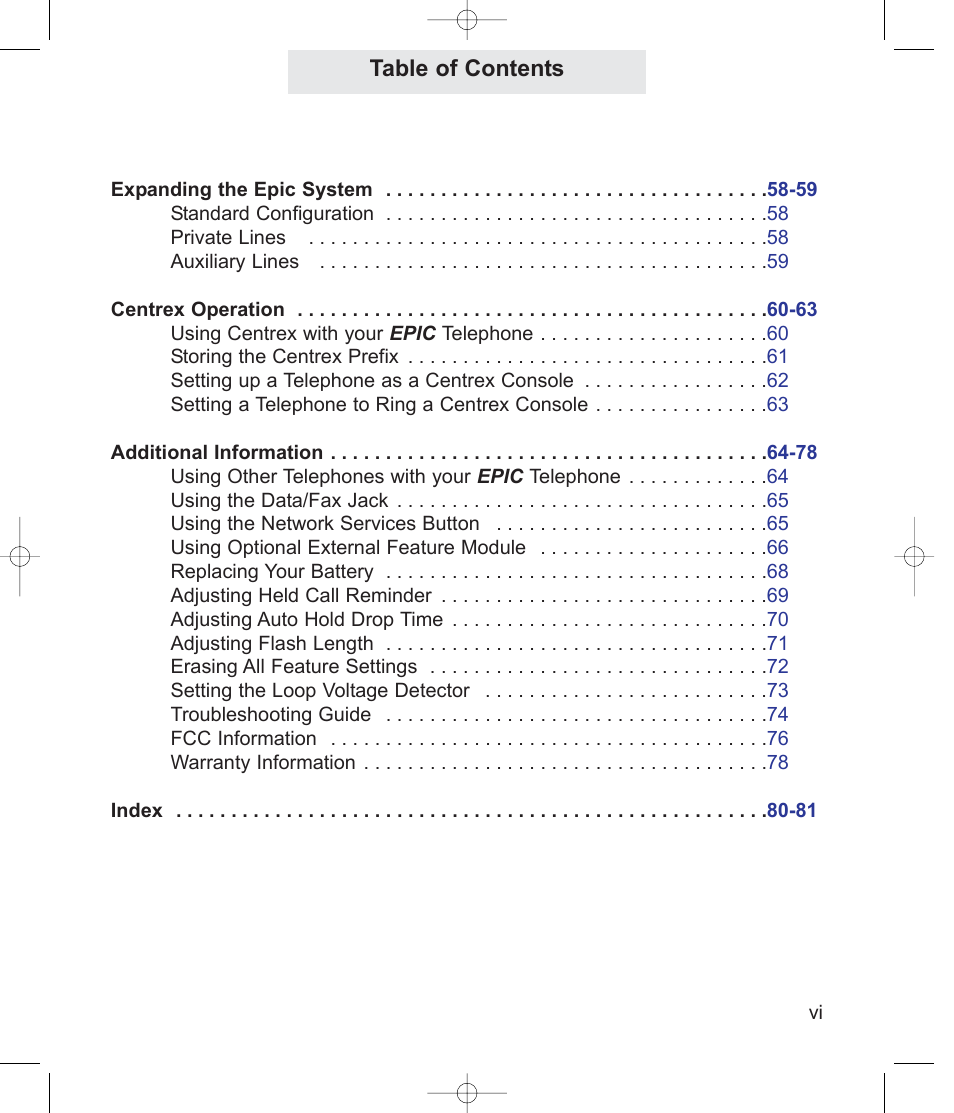 TMC EPIC ET4300 User Manual | Page 7 / 91