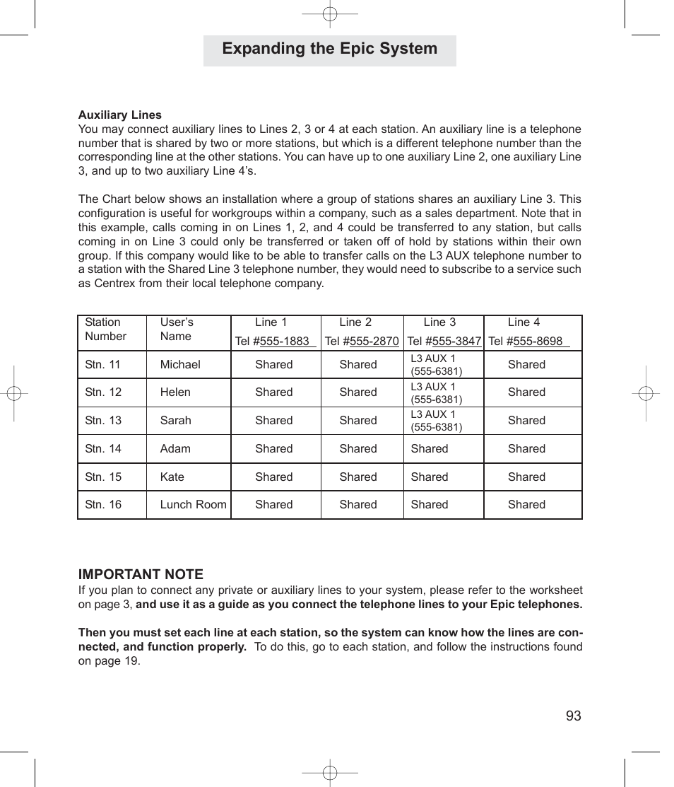 Expanding the epic system | TMC EV4500 User Manual | Page 107 / 137