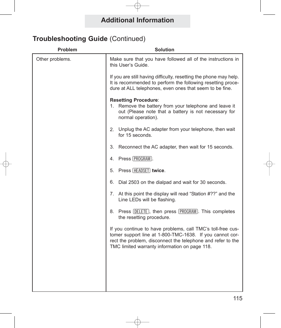 TMC EV4500 User Manual | Page 129 / 137