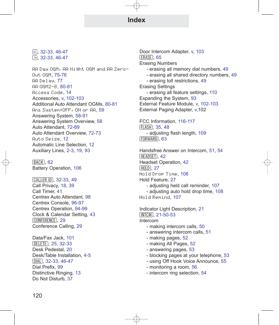 Index | TMC EV4500 User Manual | Page 134 / 137