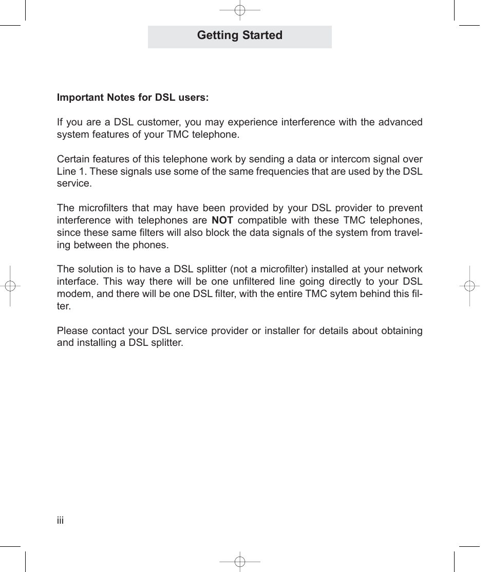 Getting started | TMC EV4500 User Manual | Page 4 / 137