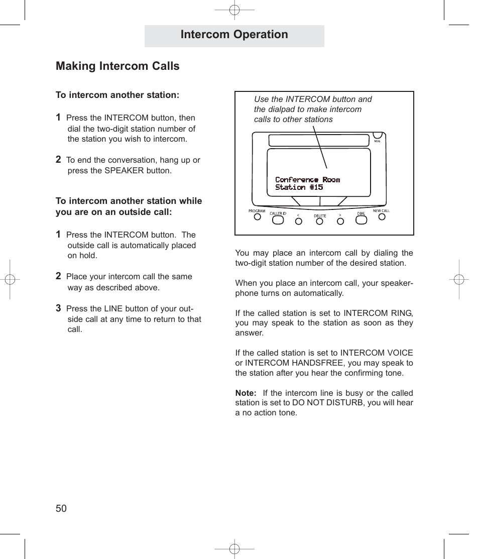 Intercom operation, Making intercom calls | TMC EV4500 User Manual | Page 64 / 137