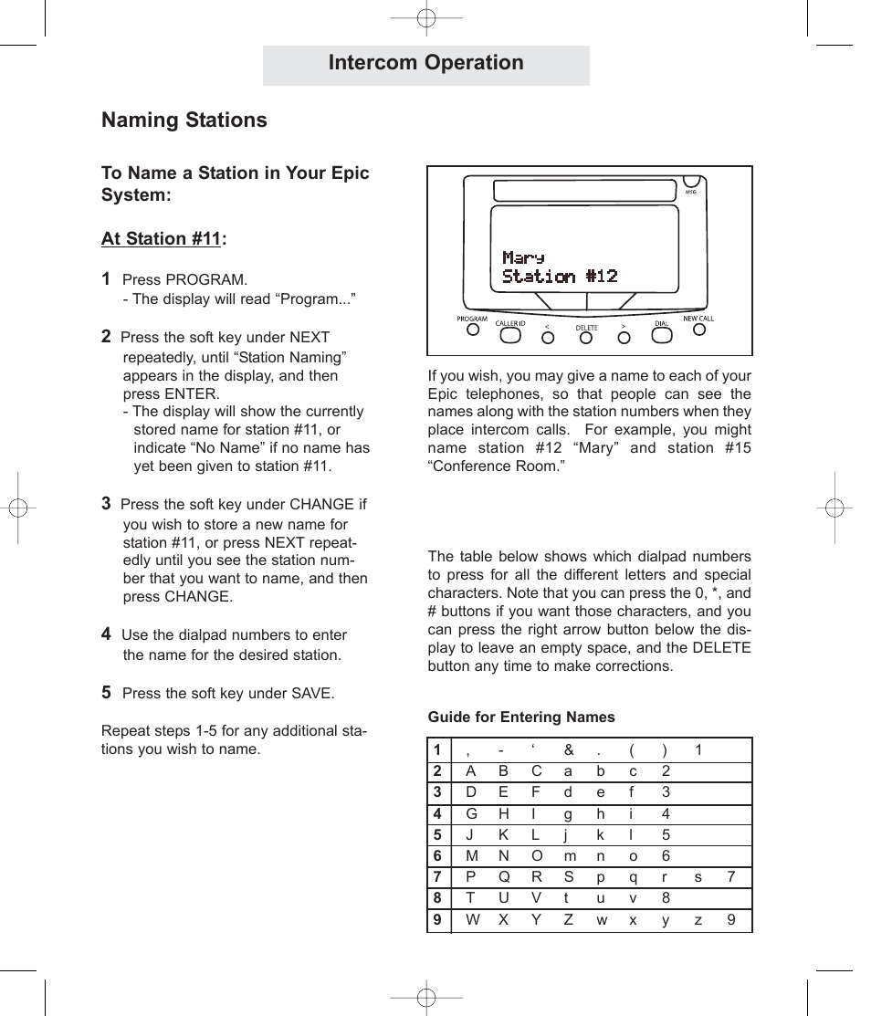 Intercom operation naming stations | TMC EV4500 User Manual | Page 71 / 137