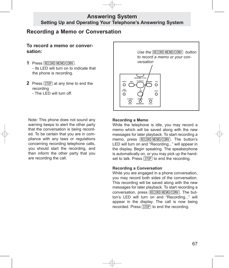 Answering system | TMC EV4500 User Manual | Page 81 / 137