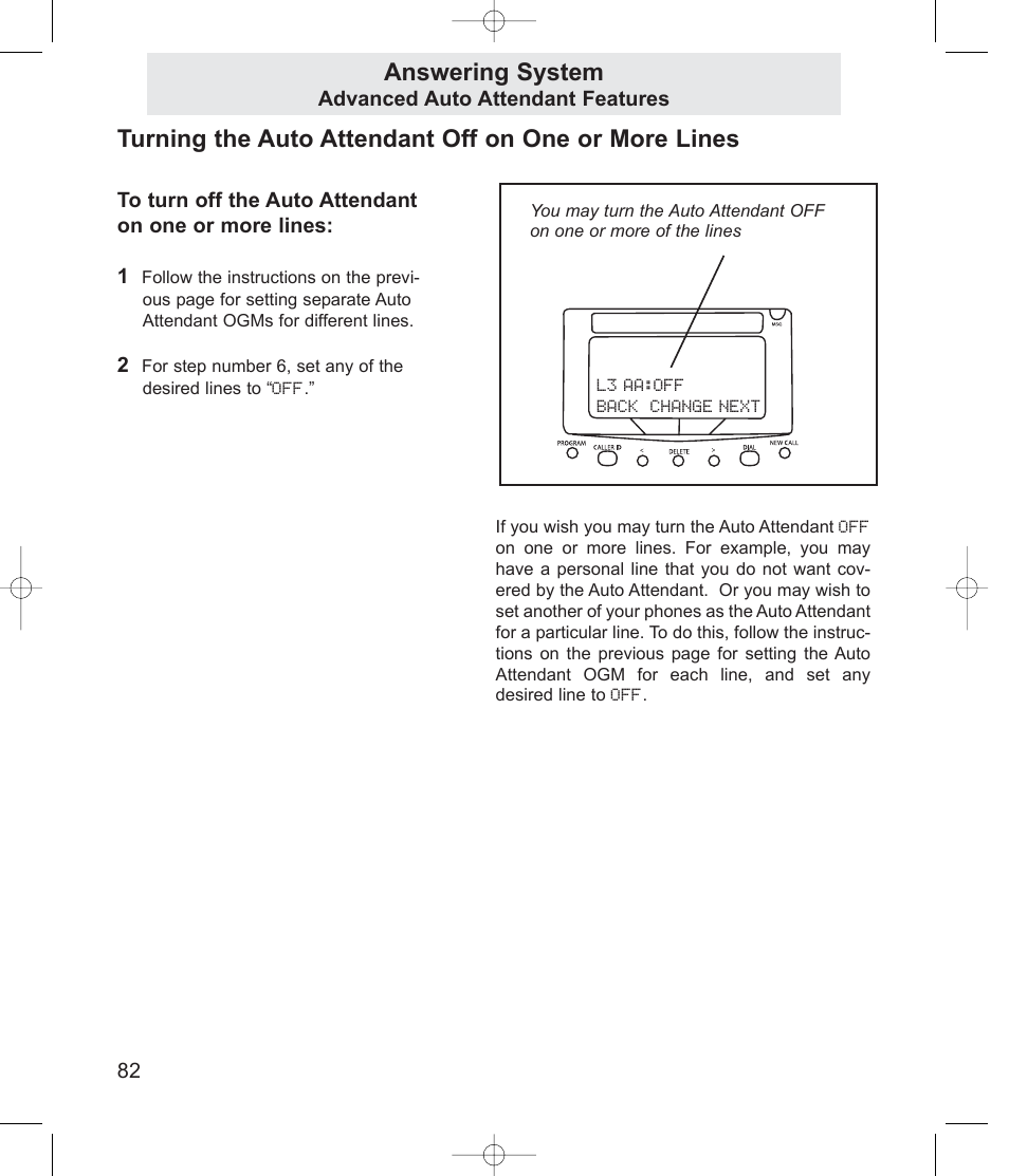 Answering system | TMC EV4500 User Manual | Page 96 / 137