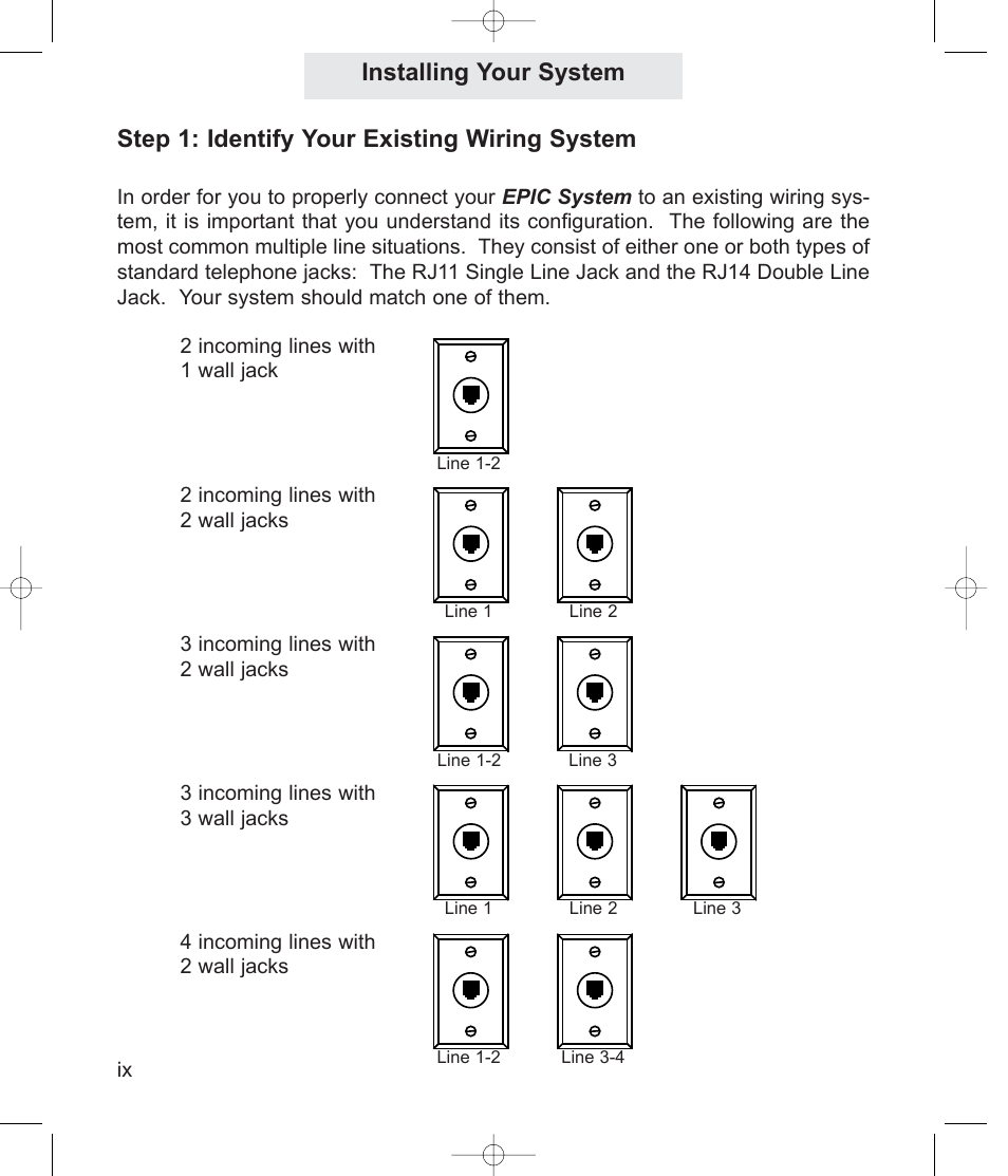 Step 1: identify your existing wiring system, Installing your system | TMC ET4000 User Manual | Page 10 / 92