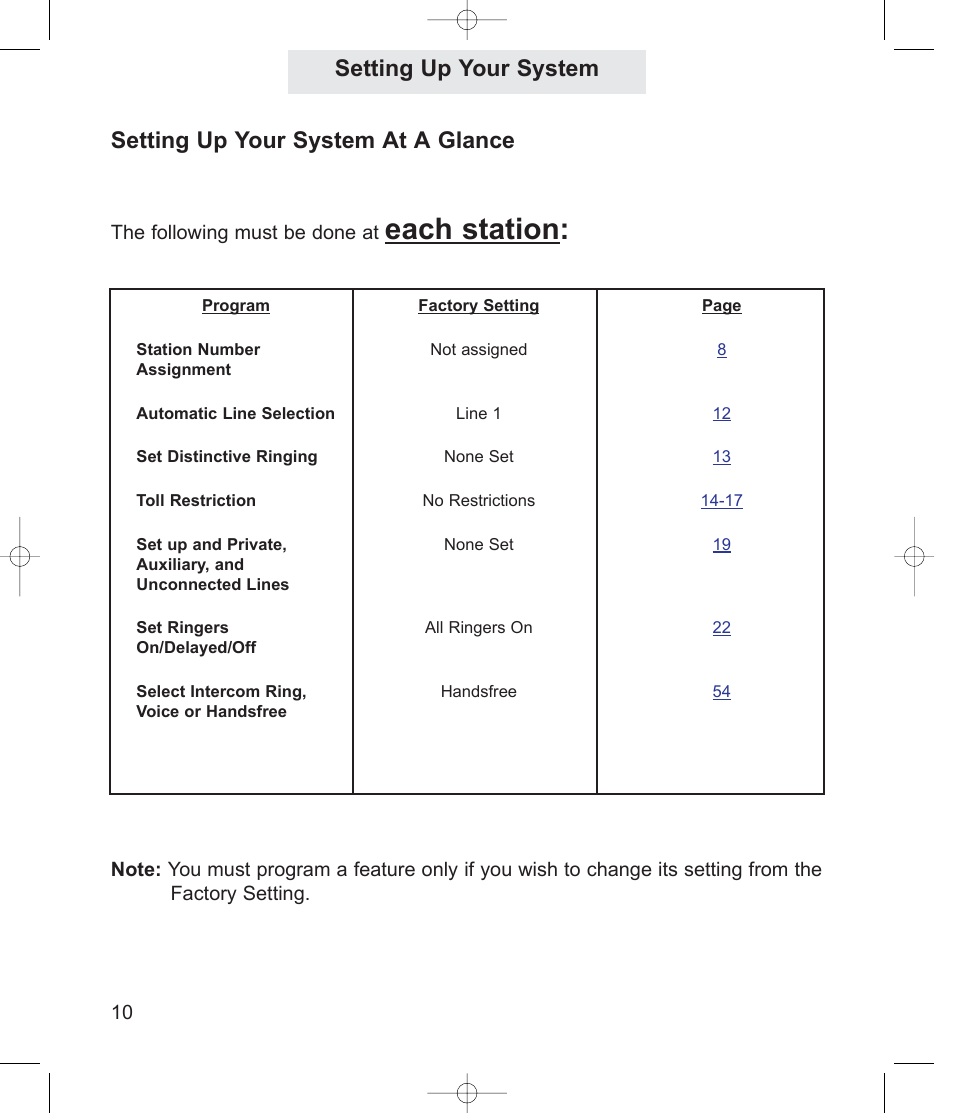 Each station | TMC ET4000 User Manual | Page 20 / 92