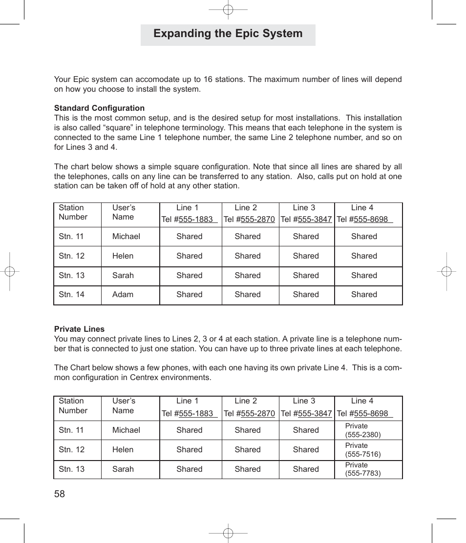 Expanding the epic system | TMC ET4000 User Manual | Page 68 / 92