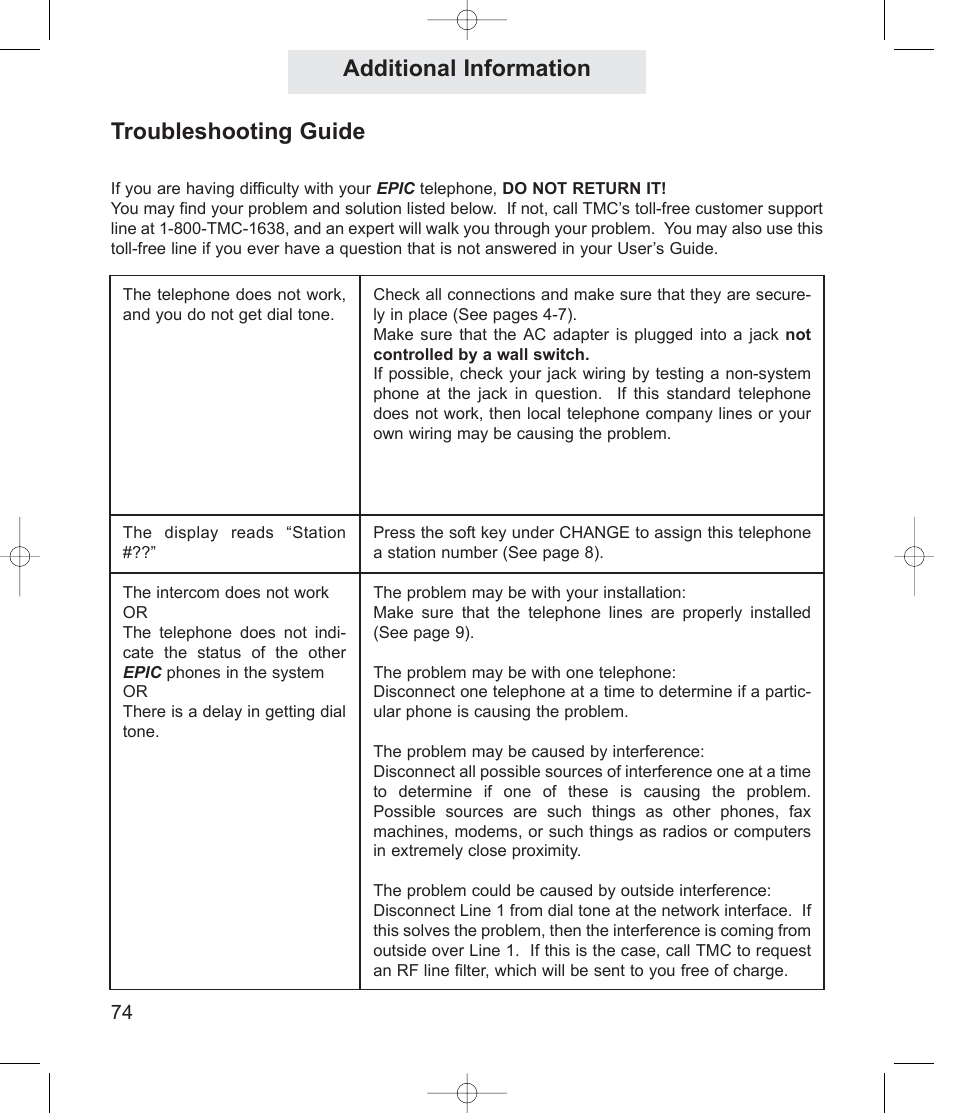Additional information troubleshooting guide | TMC ET4000 User Manual | Page 84 / 92