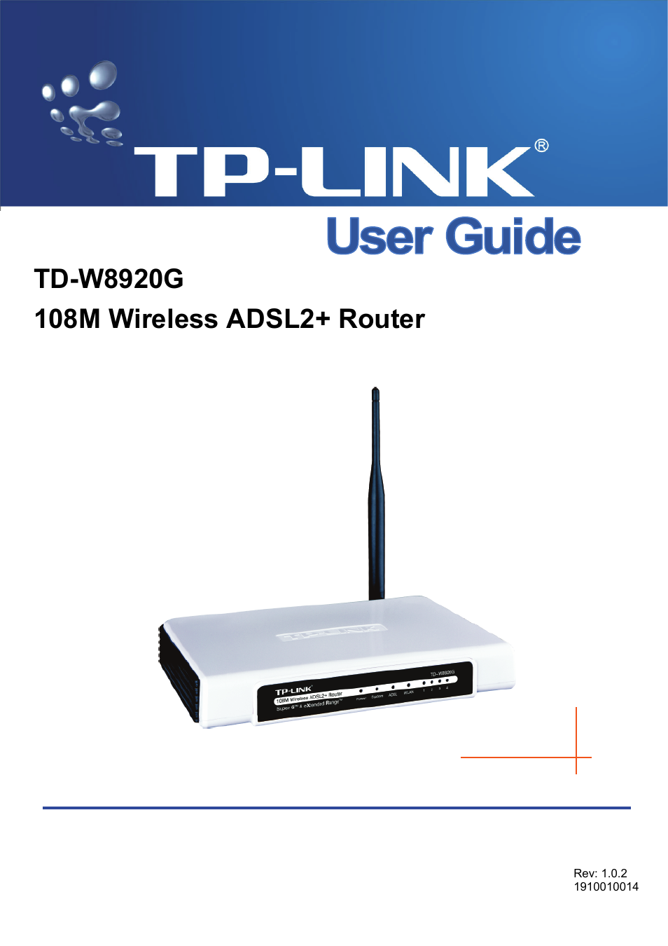 TP-Link TD-W8920G User Manual | 85 pages