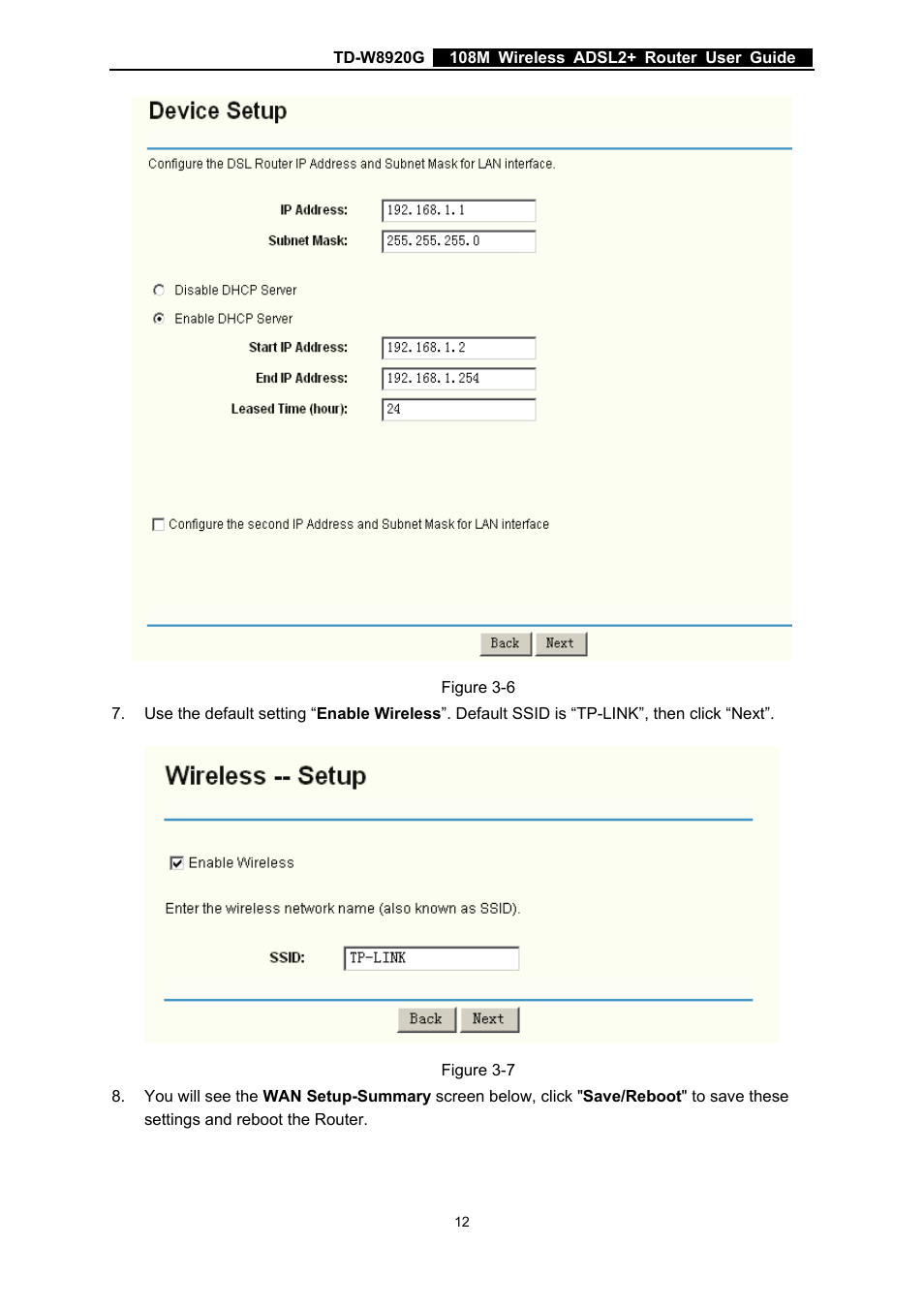 TP-Link TD-W8920G User Manual | Page 19 / 85