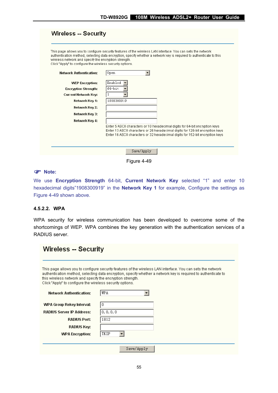 TP-Link TD-W8920G User Manual | Page 62 / 85