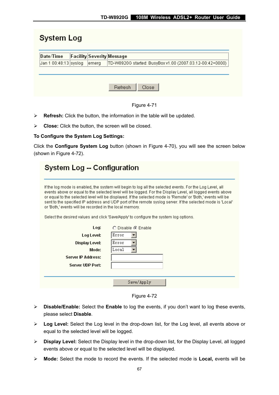 TP-Link TD-W8920G User Manual | Page 74 / 85