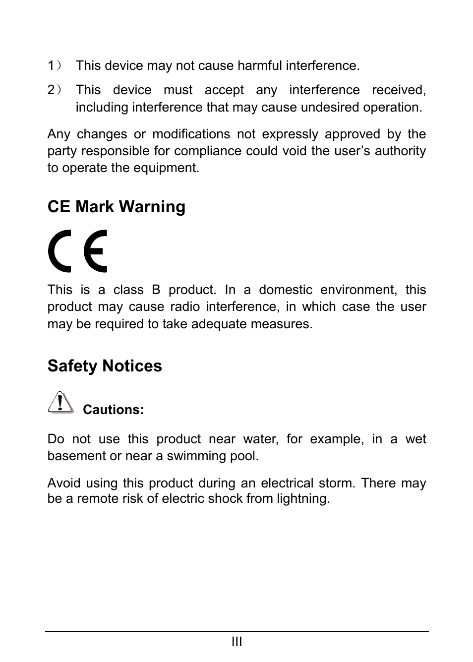 Ce mark warning, Safety notices | TP-Link TL-SG1008D User Manual | Page 4 / 12