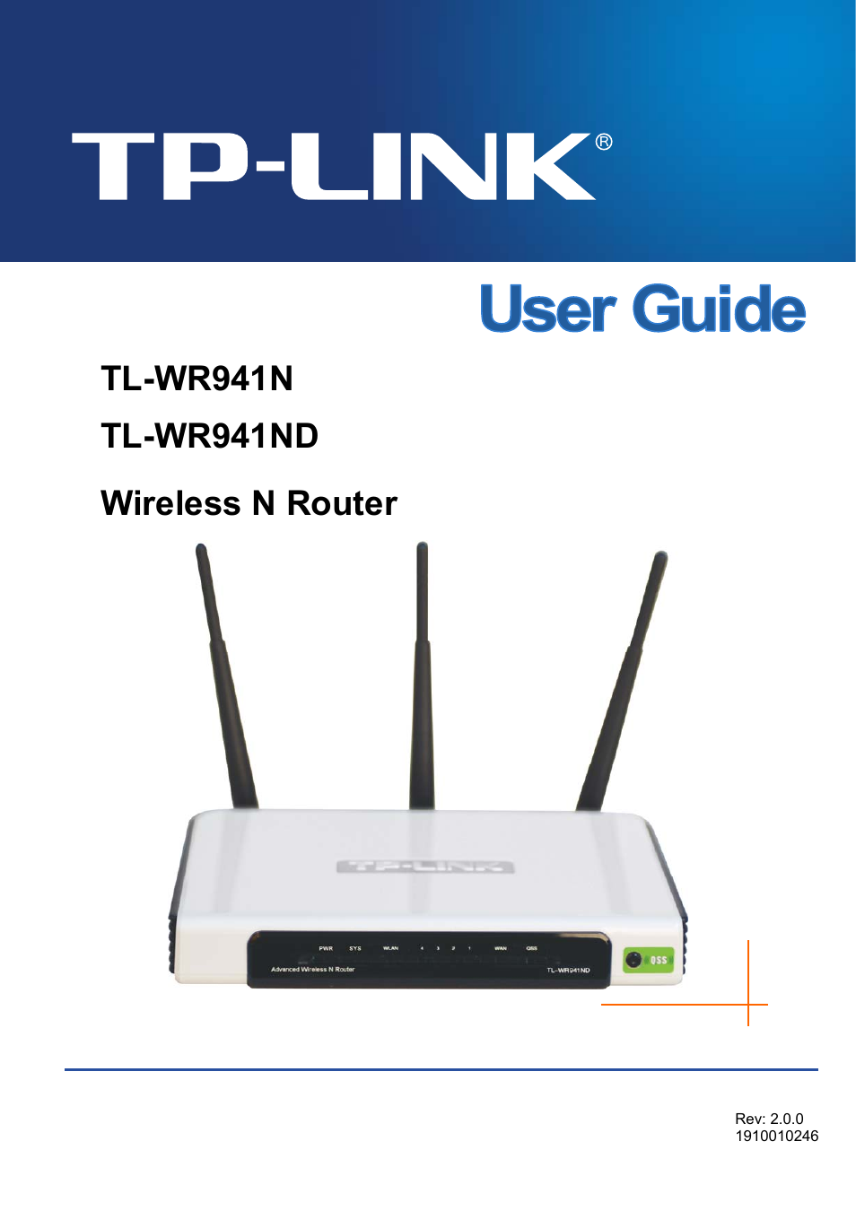 TP-Link TL-WR941ND User Manual | 106 pages